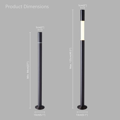 Brushed Gun Black Motorised Lifting Smart Floor Lamp - JOJOYO Home