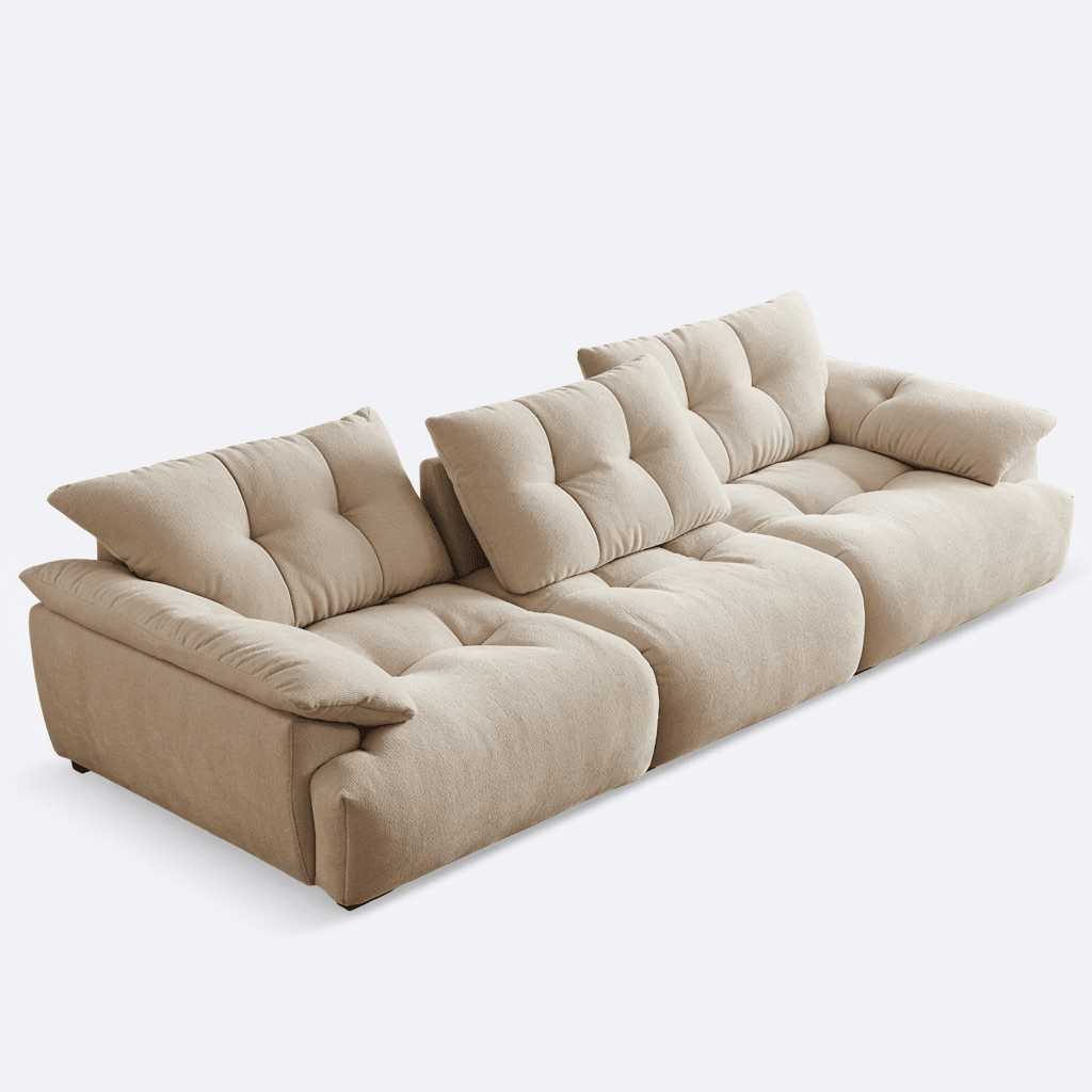 Movable High - Back Deep Sofa – Fabric Modular Lounge - JOJOYO Home