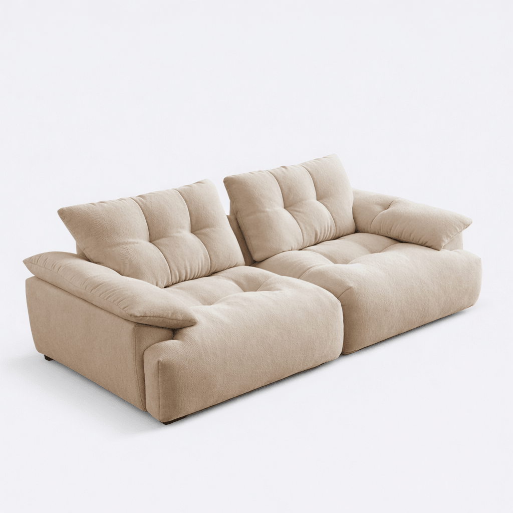 Movable High - Back Deep Sofa – Fabric Modular Lounge - JOJOYO Home